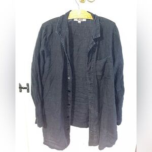 Flax linen button down